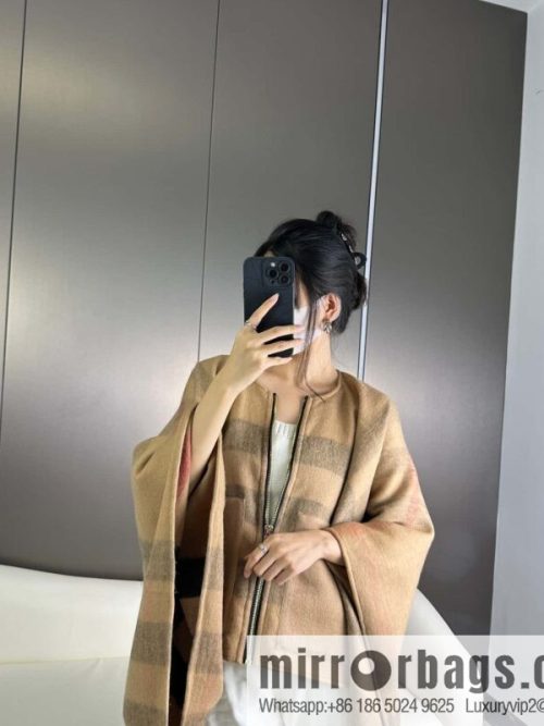 Burberry, Zip Striped Cape Shawl