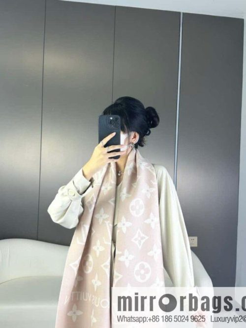 LV Monogram pattern, wool towel