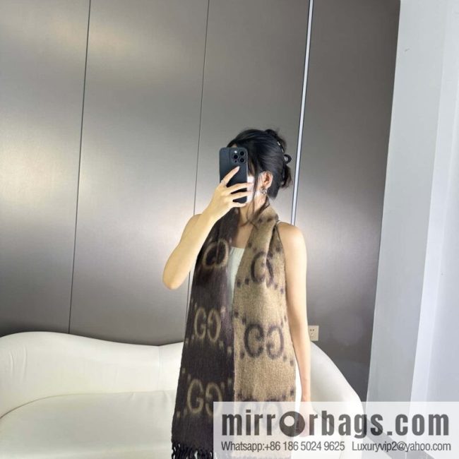 GUCCI GG Mohair wool blended collection long towel