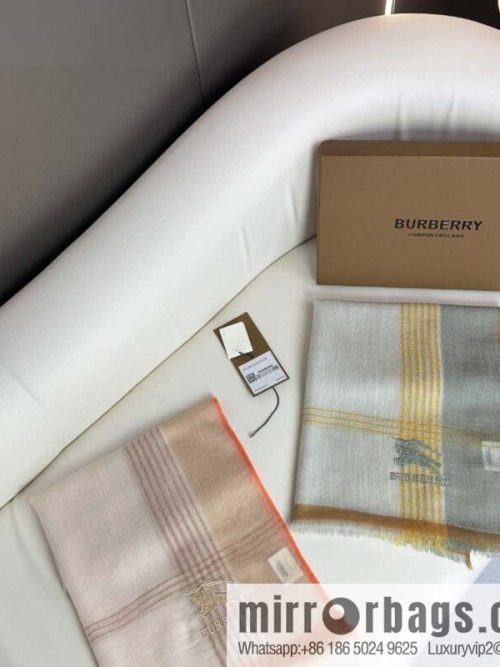 Burberry, checked cashmere scarf