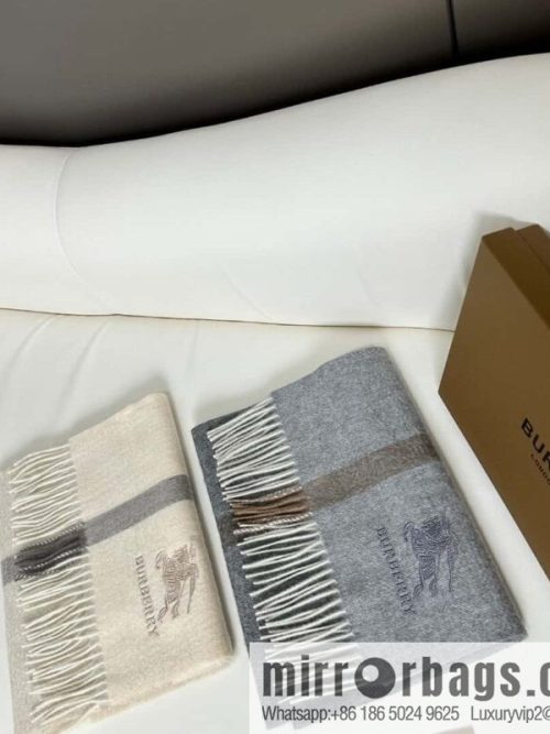 Burberry, classic warhorse logo cashmere scarf