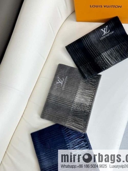 LV classic striped plaid, cashmere scarf