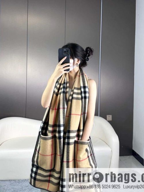Burberry, the latest logo plaid cape large shawl