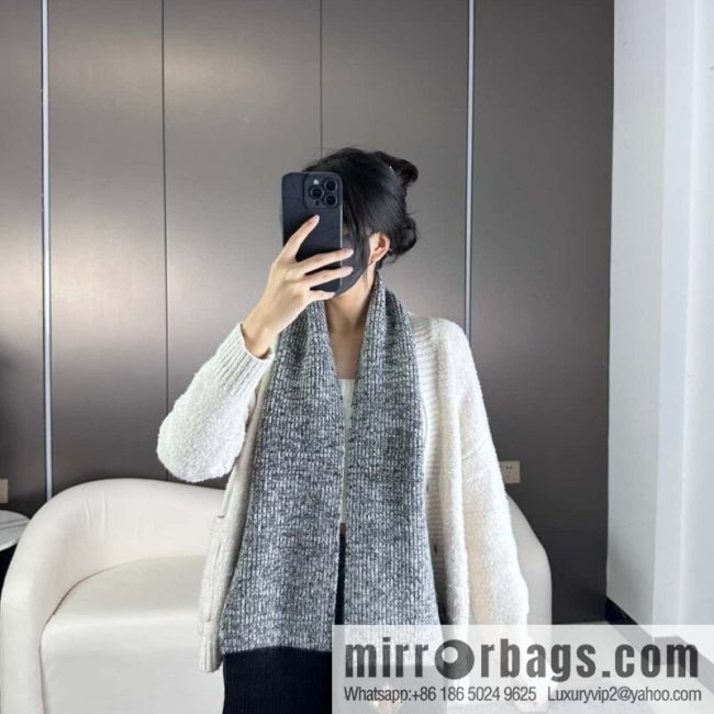 LV color scheme knitted cashmere scarf