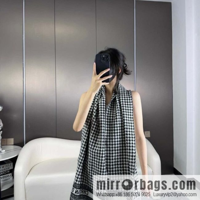 DIOR 2023 Dior\'s latest classic thousand-bird grid scarf