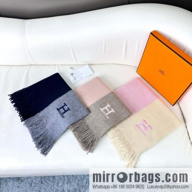 Hermes, high-end cashmere knitted scarf