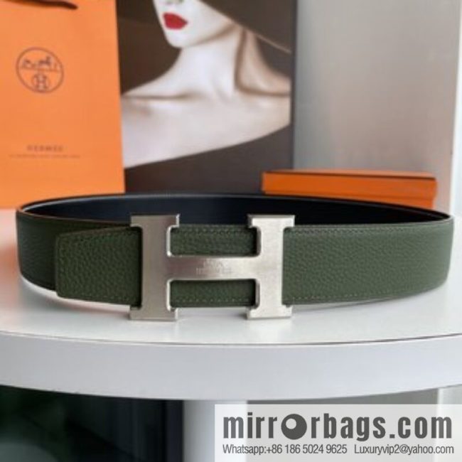 Hermes 2021 New Element Elegant Men\'s 3.8cm Belt - Image 5