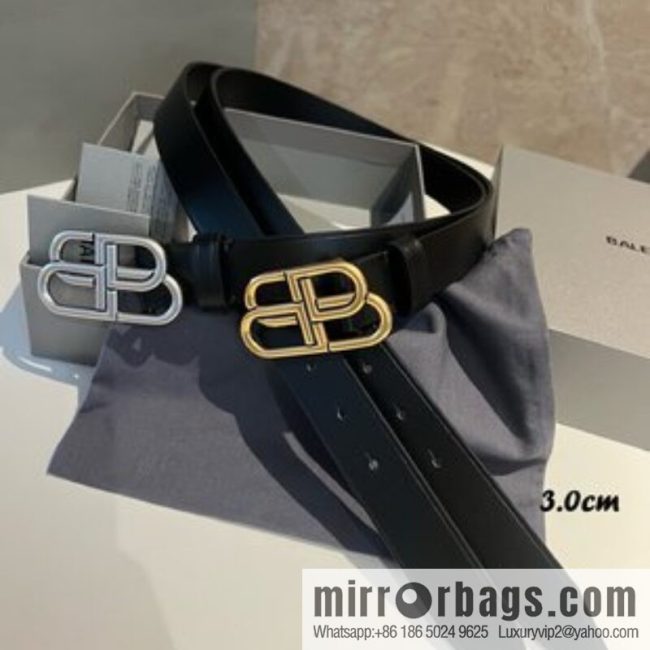 Balenciaga Balenciaga 3.0cm Lock BB Belt