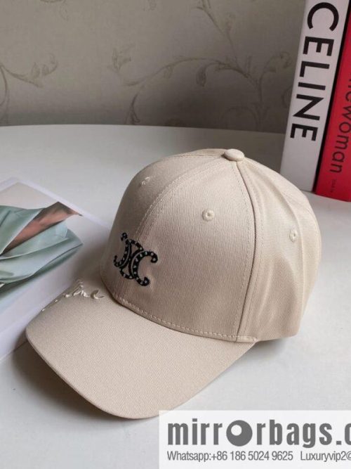 CELINE spring and summer new letter embroidered baseball cap