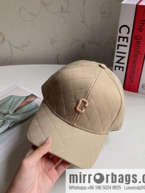 CELINE checked baseball cap