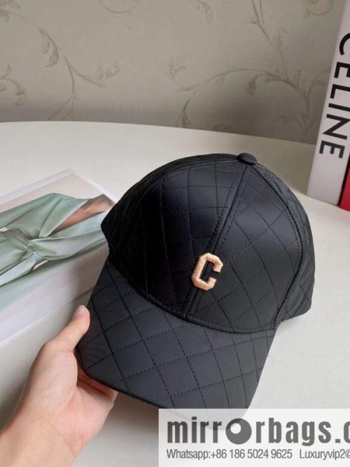 CELINE checked baseball cap