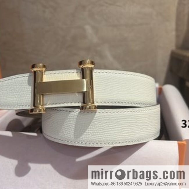 Hermès HERMES Agora Belt Buckle & Double Sided Leather Belt 32mm - Image 4