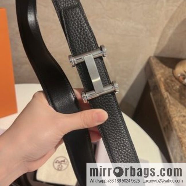 HERMES Agora Belt Buckle & Double Sided Leather Belt 32mm - Image 2