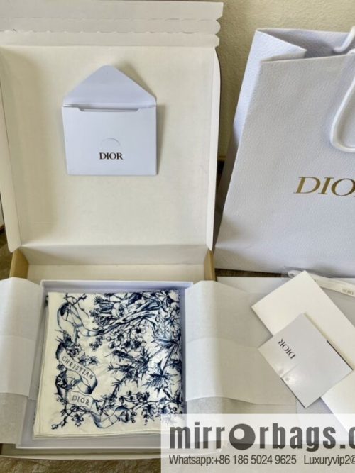 Dior 100% Silk Rui Printed Square Towel