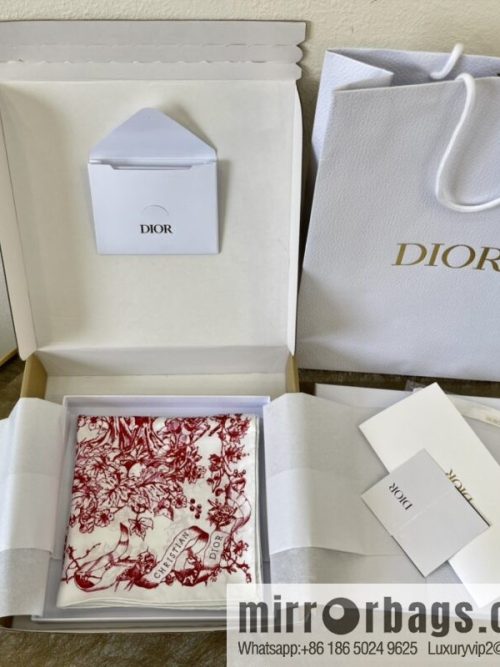 Dior 100% Silk Rui Printed Square Towel