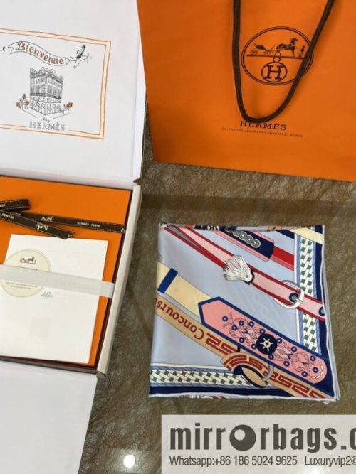 Hermes \"Stirrrup Competition\" 100% silk square scarf