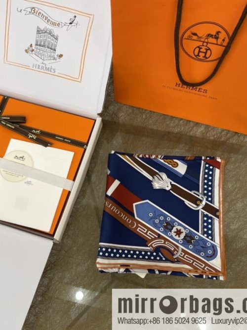 Hermes \"Stirrrup Competition\" 100% silk square scarf