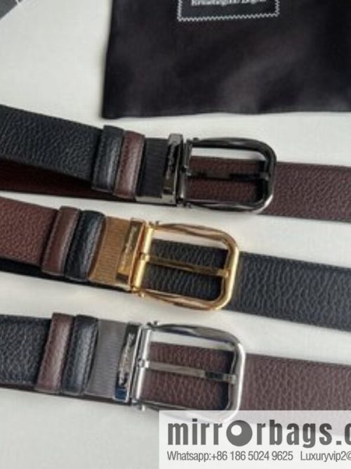 Ermengildo. Zein Zegna men\'s business leisure rotating pin buckle imported first layer cowhide belt 3.5cm