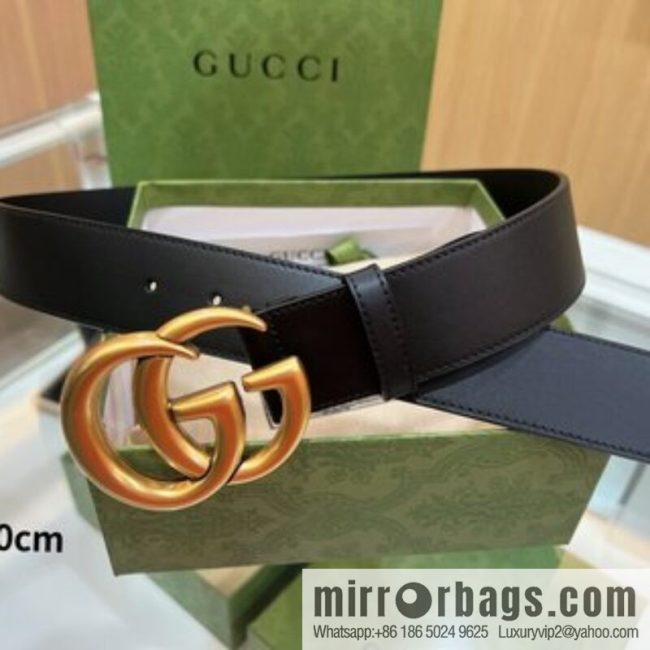 Gucci Gucci, double-sided selection of first-layer cowhide GG belt - Image 5
