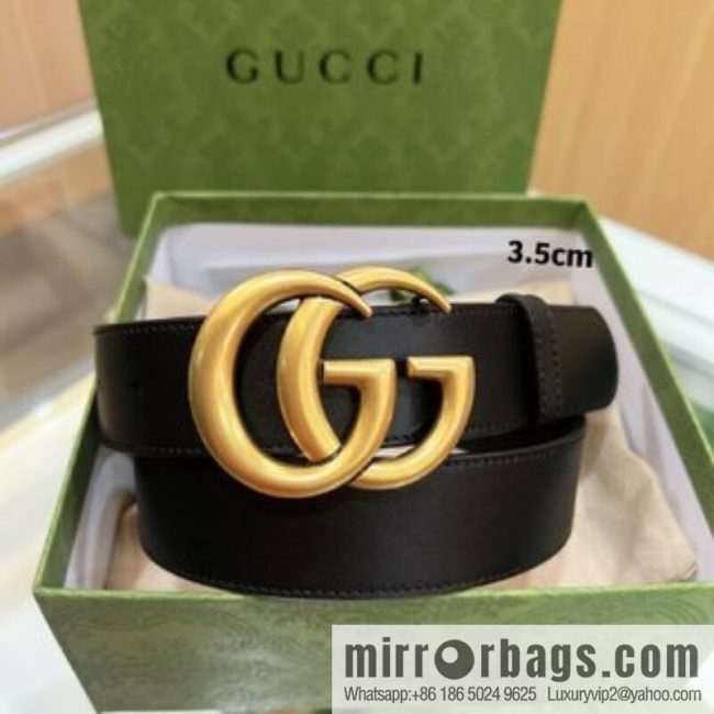 Gucci Gucci, double-sided selection of first-layer cowhide GG belt - Image 4
