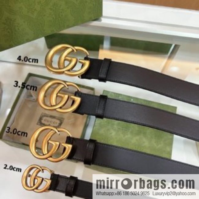 Gucci Gucci, double-sided selection of first-layer cowhide GG belt