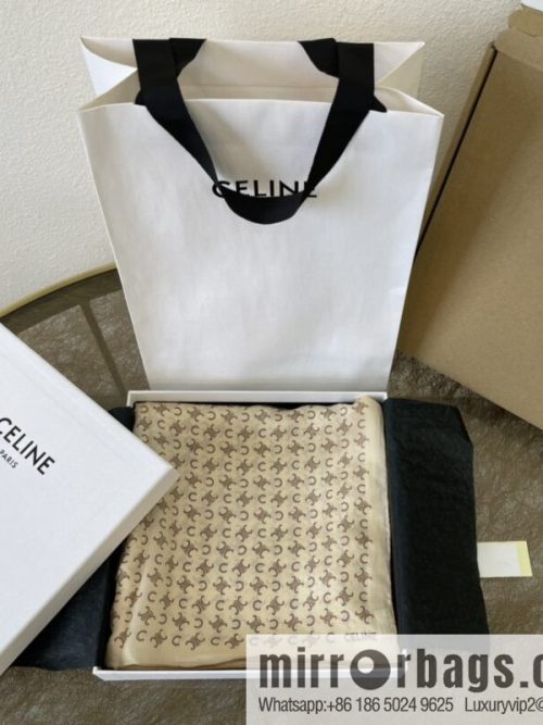 CELINE 100% silk 2022 new Arc de Triomphe long towel