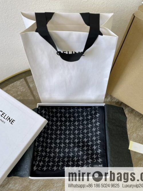 CELINE 100% silk 2022 new Arc de Triomphe long towel