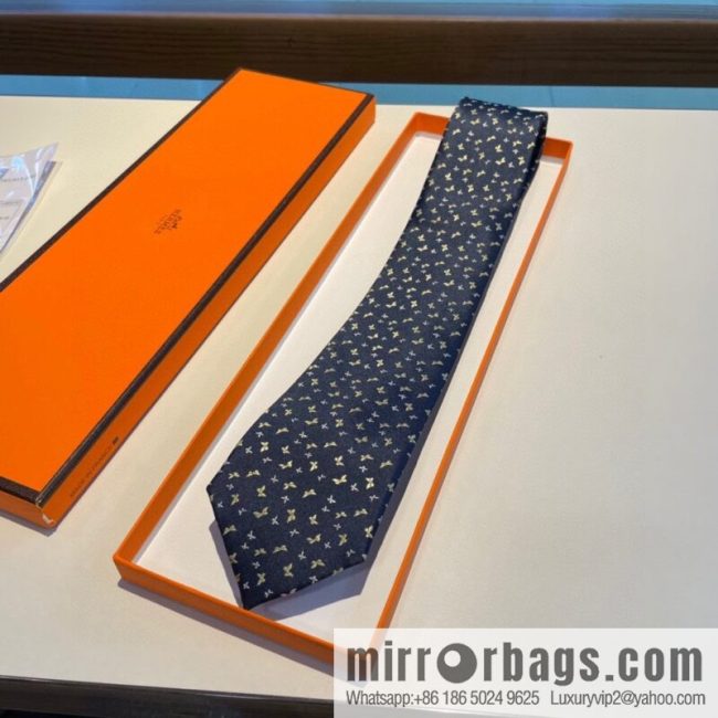 Hermes 100% Top Twill Silk Men\'s New Tie