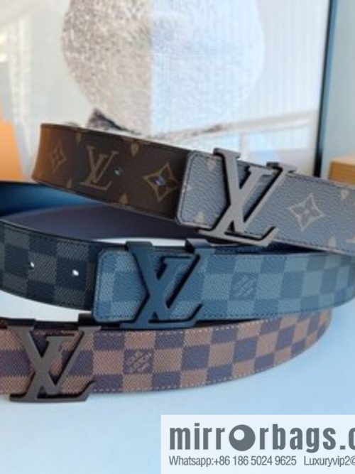 LV/Louis Vuitton Monogram Canvas. Damier Canvas Men\'s Belt