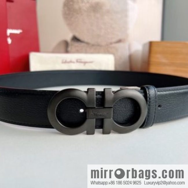 Ferragamo 2022 latest style men\'s business belt 3.5cm - Image 4