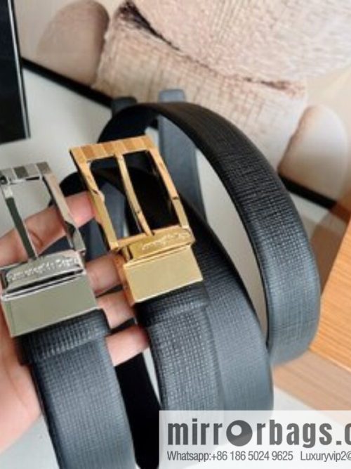 Ermengildo. Zein Zegna men\'s business leisure rotating pin buckle imported first layer cowhide belt 3.5cm