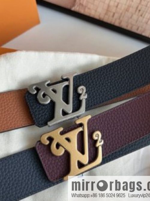 LV/Louis Vuitton, exquisite craftsmanship presents luxury and exquisite men\'s 4.0cm belt