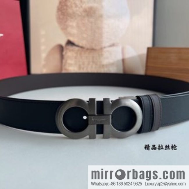 Ferragamo Ferragamo, Fortune 8-figure buckle belt 3.5cm - Image 3