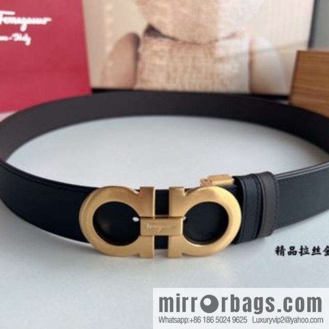 Ferragamo Ferragamo, Fortune 8-figure buckle belt 3.5cm - Image 4