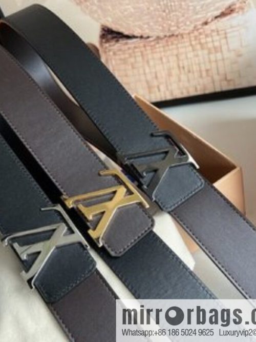 LV Louis Vuitton Shake 40mm Double Sided Belt for Men 4.0MM