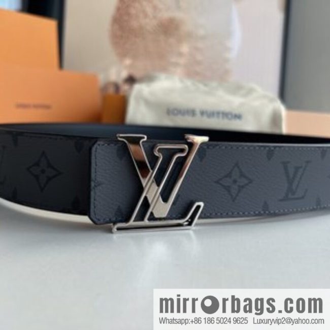 LV/Louis Vuitton 2022 new men\'s business belt 4.0cm - Image 3
