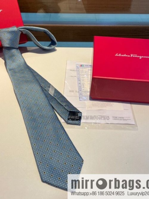 Ferragamo Ferragamo 100% Top Twill Silk Men\'s New Tie