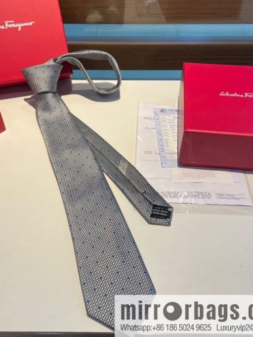 Ferragamo Ferragamo 100% Top Twill Silk Men\'s New Tie