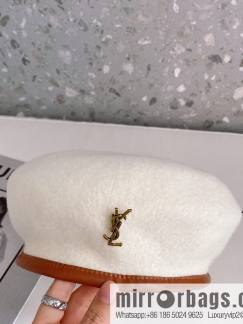 YSL Saint Laurent 2022 new wool simple beret