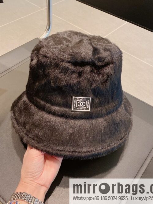 Chanel 2022 autumn and winter new rabbit fur bucket hat