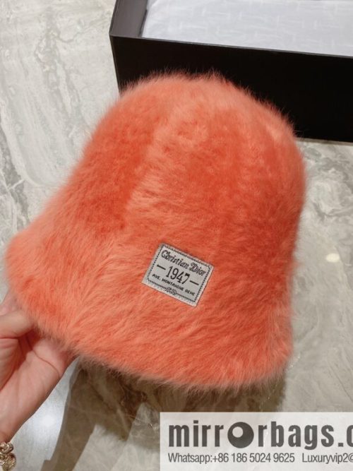 Dior 2022 autumn and winter new rabbit fur bucket hat