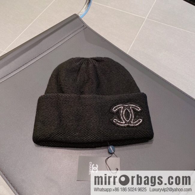 Chanel 2022 autumn and winter new wool knitted wool hat