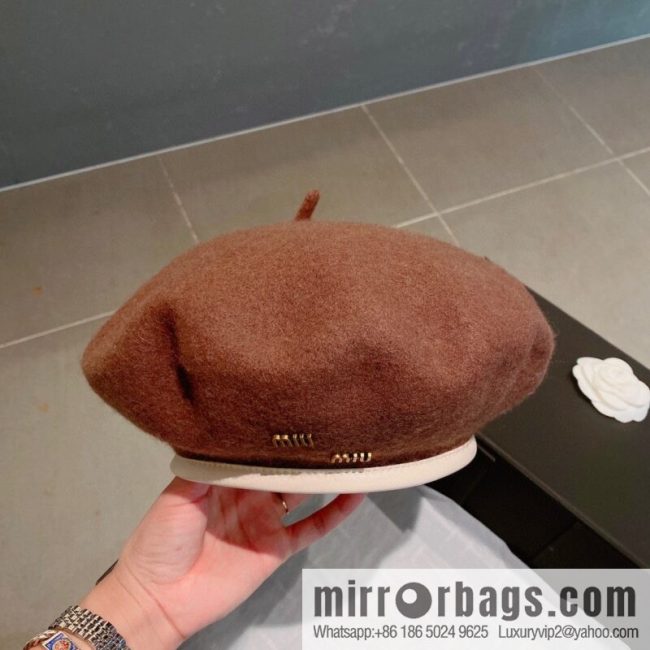 Miumiu 2022 autumn and winter new wool beret