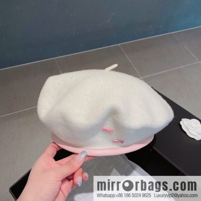 Miumiu 2022 autumn and winter new wool beret