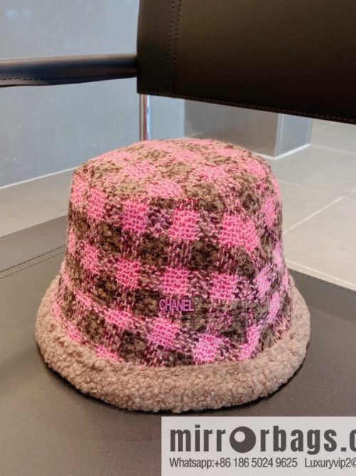 Chanel 2022 autumn and winter new lamb wool bucket hat