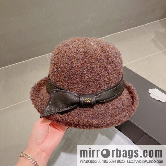 Chanel 2022 autumn and winter new wool basin hat