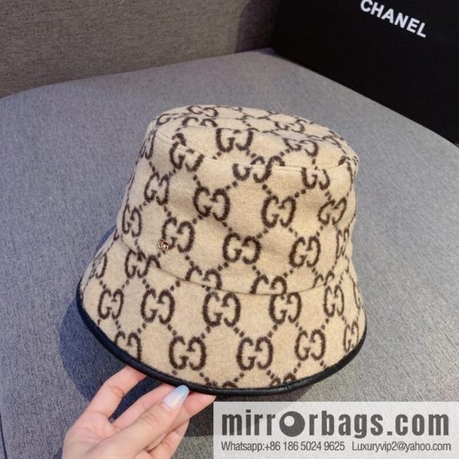 GUCCI Gucci 2022 autumn and winter new wool bucket hat