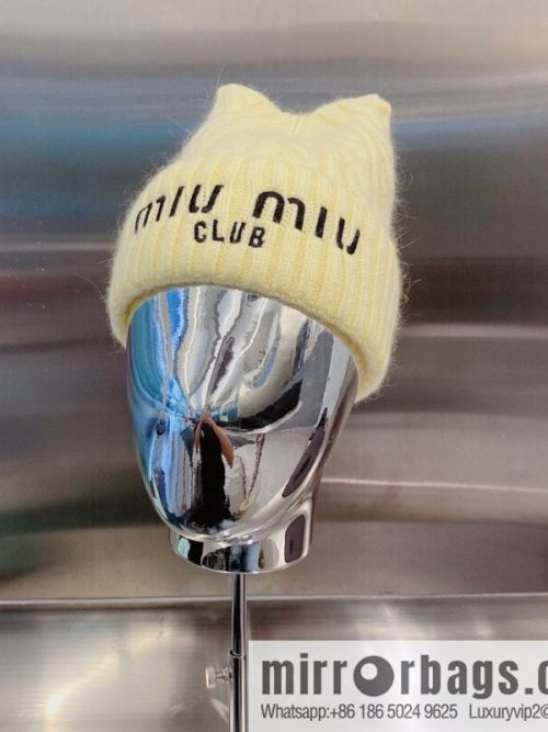 Miumiu 2022 autumn and winter new knitted wool hat