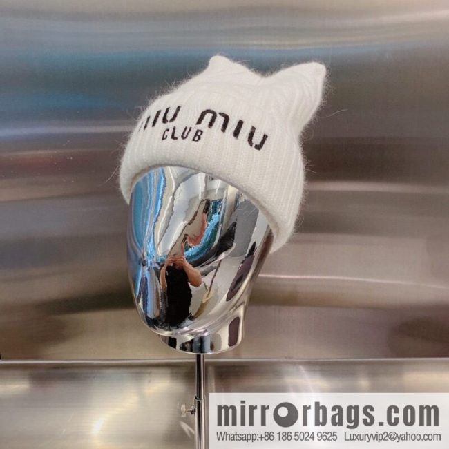 Miumiu 2022 autumn and winter new knitted wool hat