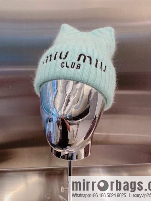 Miumiu 2022 autumn and winter new knitted wool hat
